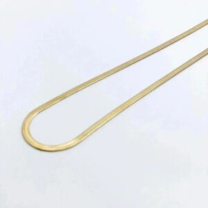 2.5MM Dainty Gold  Snake Chain Necklace 18k Gold Plated Chain Layering
